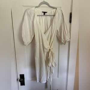 Banana Republic Cream Puff Sleeve Sundress